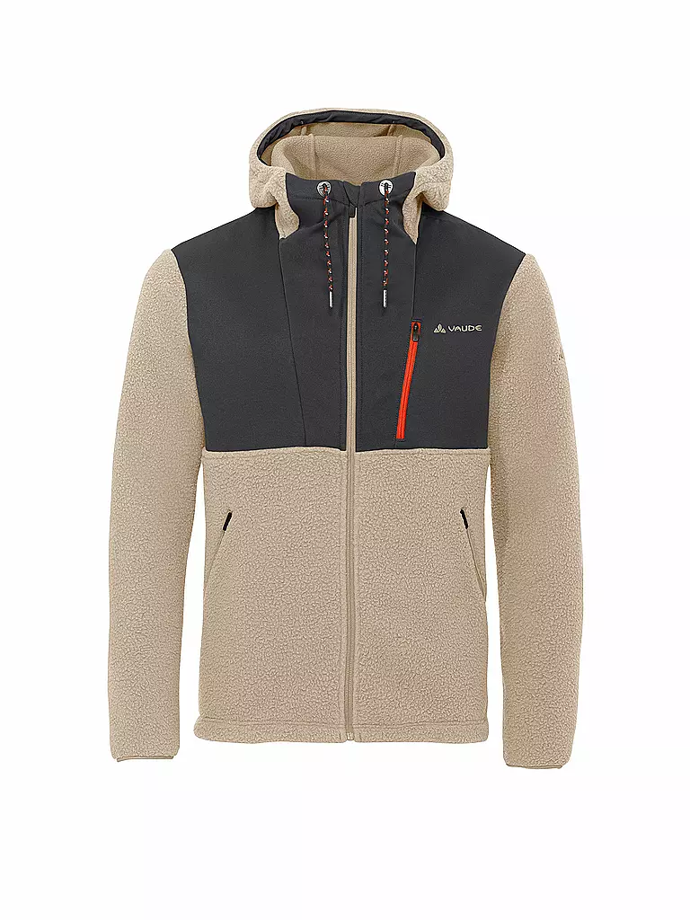 VAUDE | Herren Kapuzenjacke Manukau II Fleece Hoodie | beige