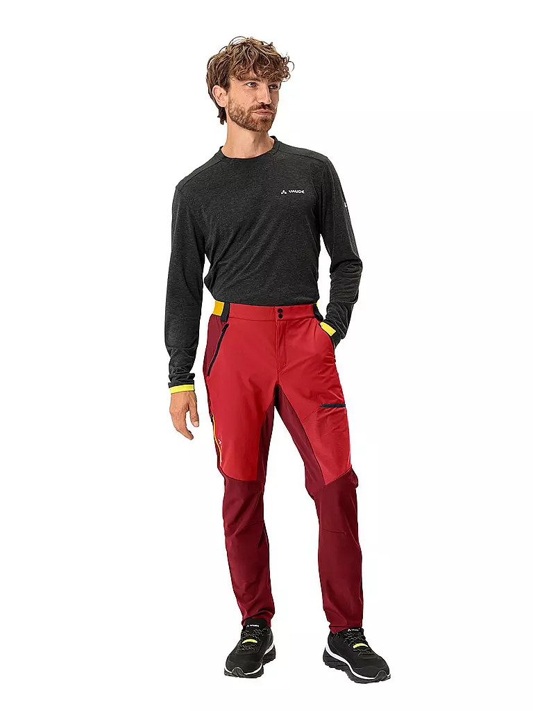 VAUDE | Herren Wanderhose Scopi | Dunkelrot