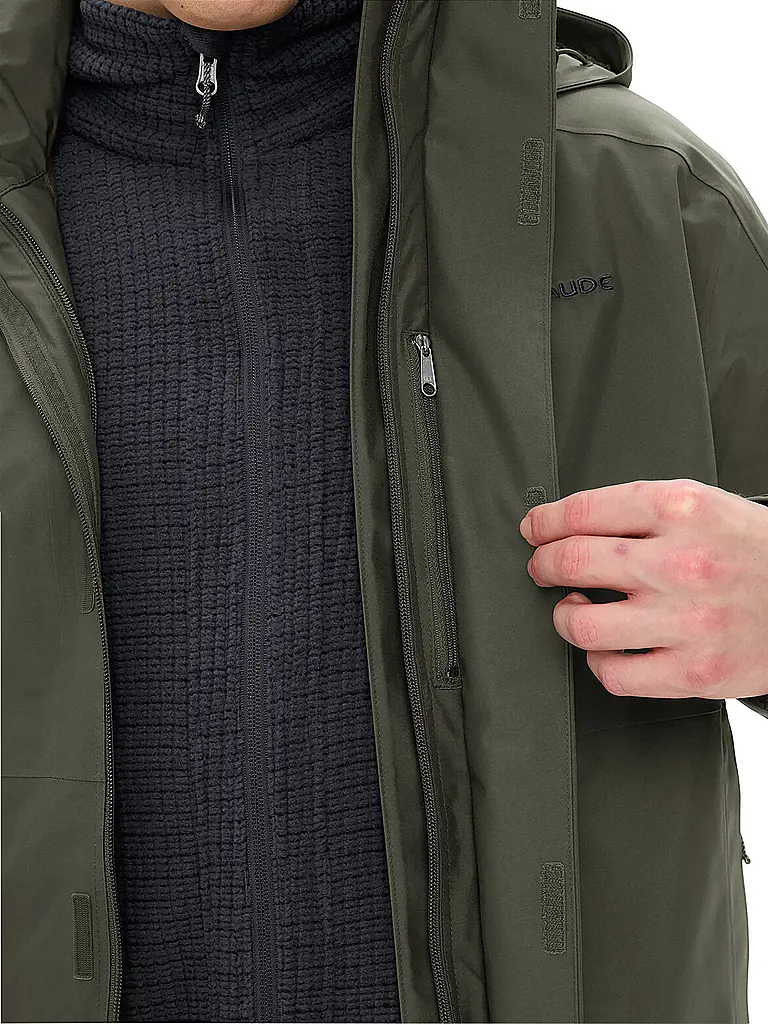 VAUDE | Herren Winterparka Idris IV 3in1 Hoodie | dunkelgrün