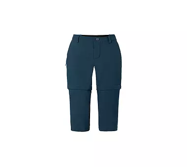 Pantaloni Per Bambini VAUDE Detective Stretch ZO Pants II - Unisex, Elastici, Convertibili In Bermuda, Protezione UV 50+, Materiali Riciclati
