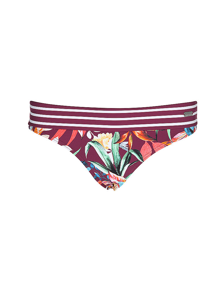 VENICE BEACH Bikinihose Floral Allover Dunkelrot
