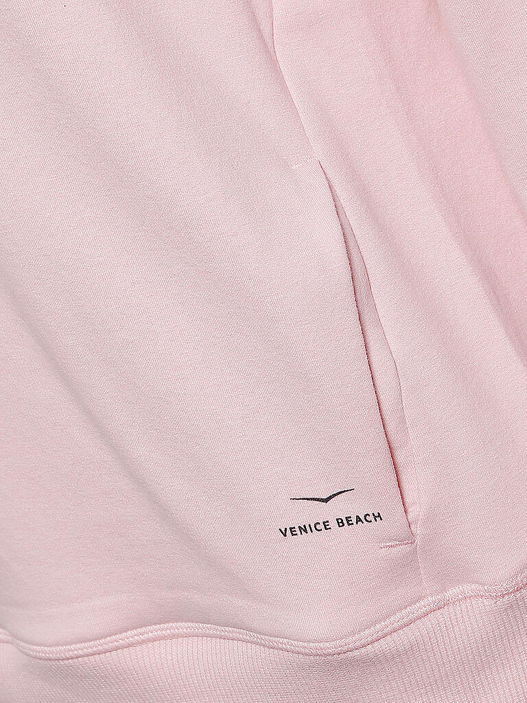 VENICE BEACH | Damen Fitness Hoodie | rosa