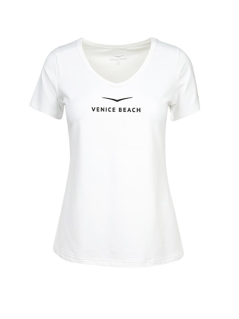 VENICE BEACH | Damen Fitness-Shirt Salliamo | weiß