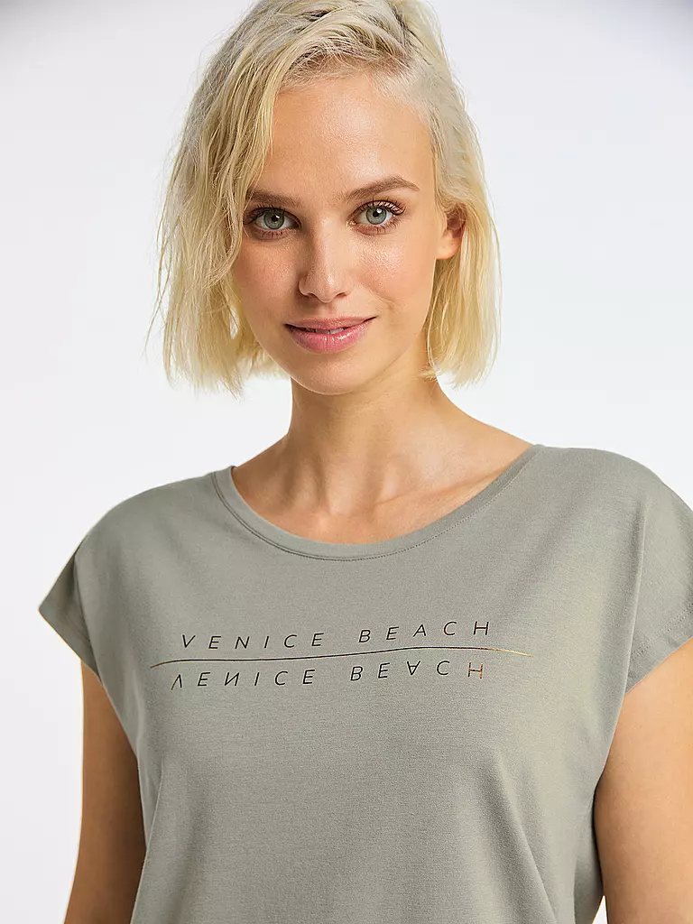 VENICE BEACH | Damen Fitnessshirt Wonder | braun