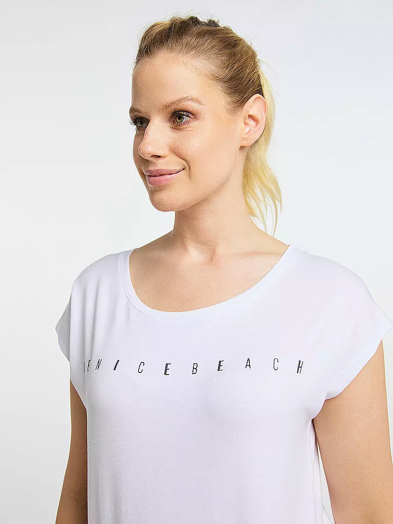 VENICE BEACH | Damen Fitnessshirt Wonder | weiss