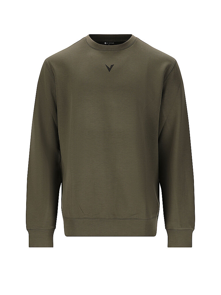 VIRTUS Sweater Crewneck Polyester-Viskose Normal Passform Gruen