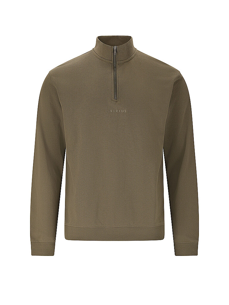 VIRTUS Herren Sweater Minne 1/2 Zip braun | S