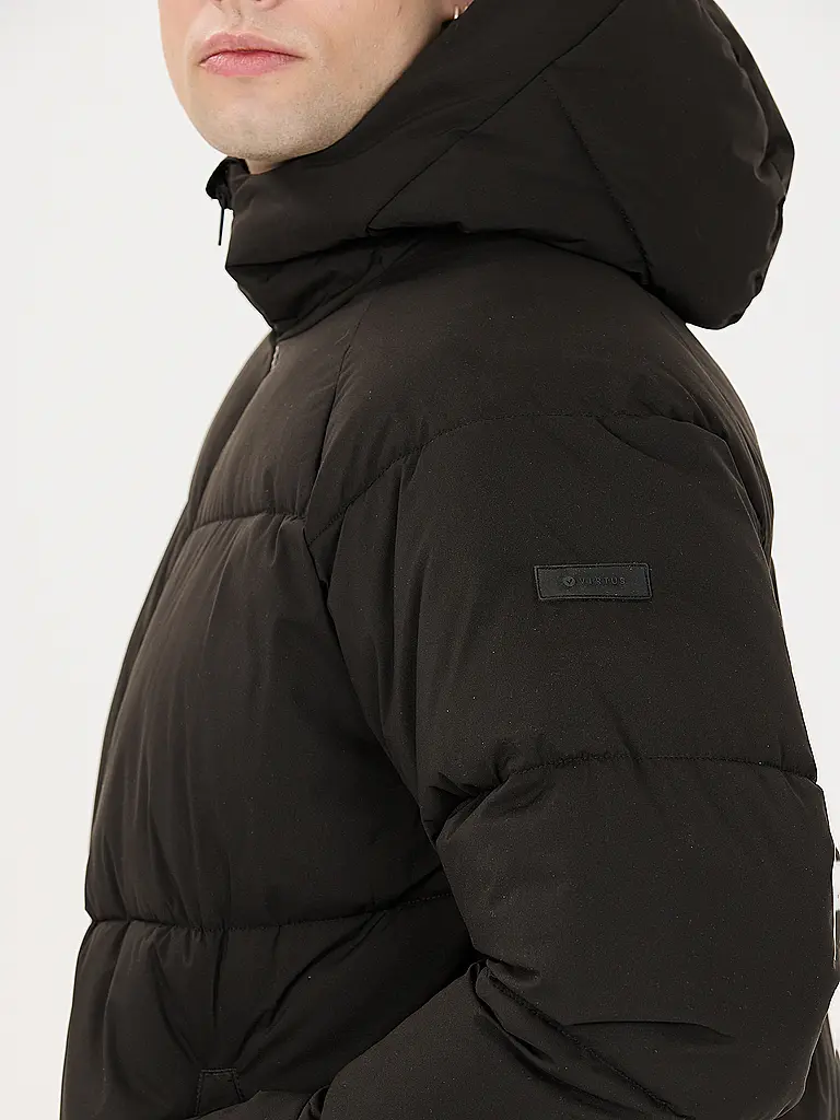 VIRTUS | Herren Freizeitjacke Mackey Puffer Hoodie | Schwarz