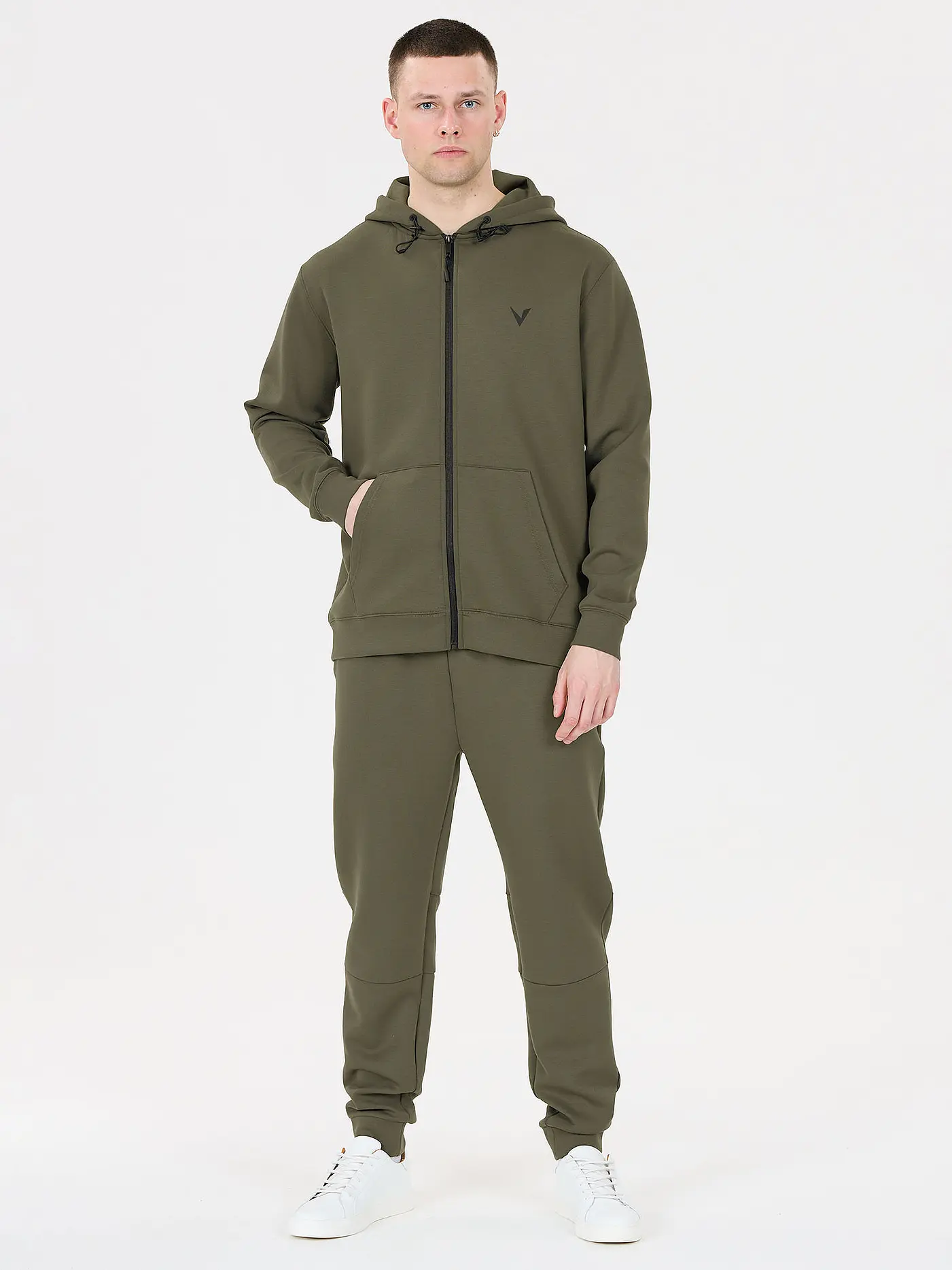 VIRTUS | Herren Kapuzenjacke Taro | dunkelgrün