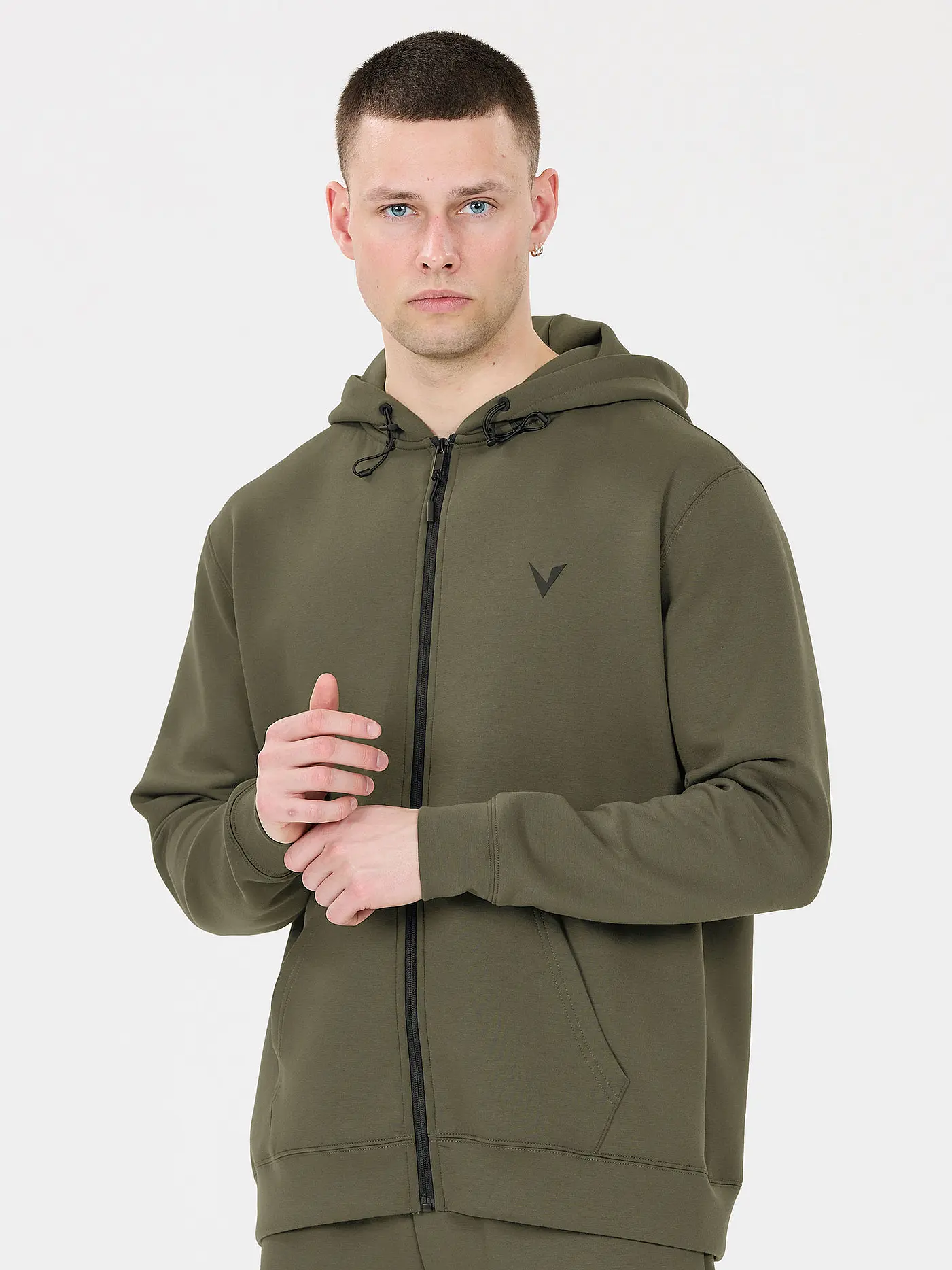 VIRTUS | Herren Kapuzenjacke Taro | dunkelgrün