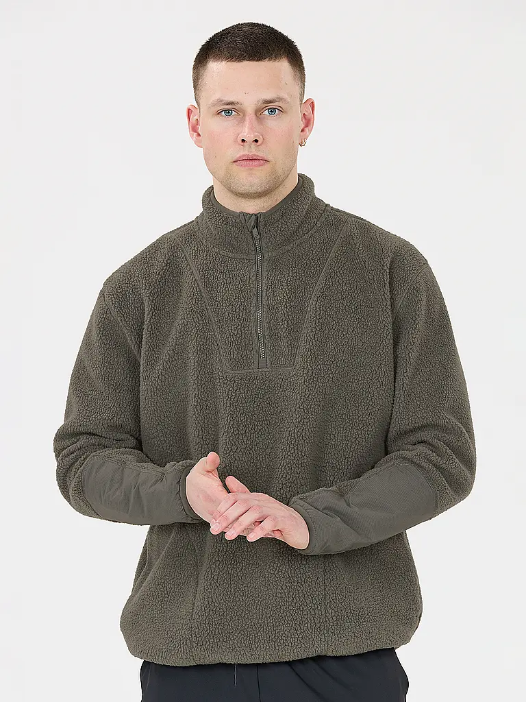 VIRTUS | Herren Sweater Fleece 1/2 Zip | Dunkelgrün
