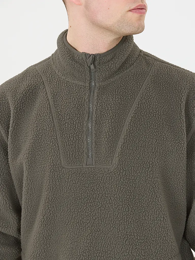 VIRTUS | Herren Sweater Fleece 1/2 Zip | Dunkelgrün