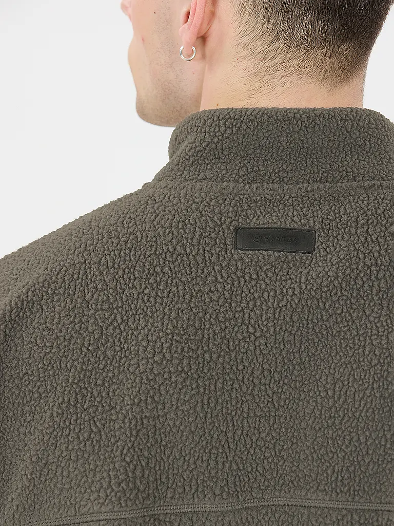 VIRTUS | Herren Sweater Fleece 1/2 Zip | Dunkelgrün