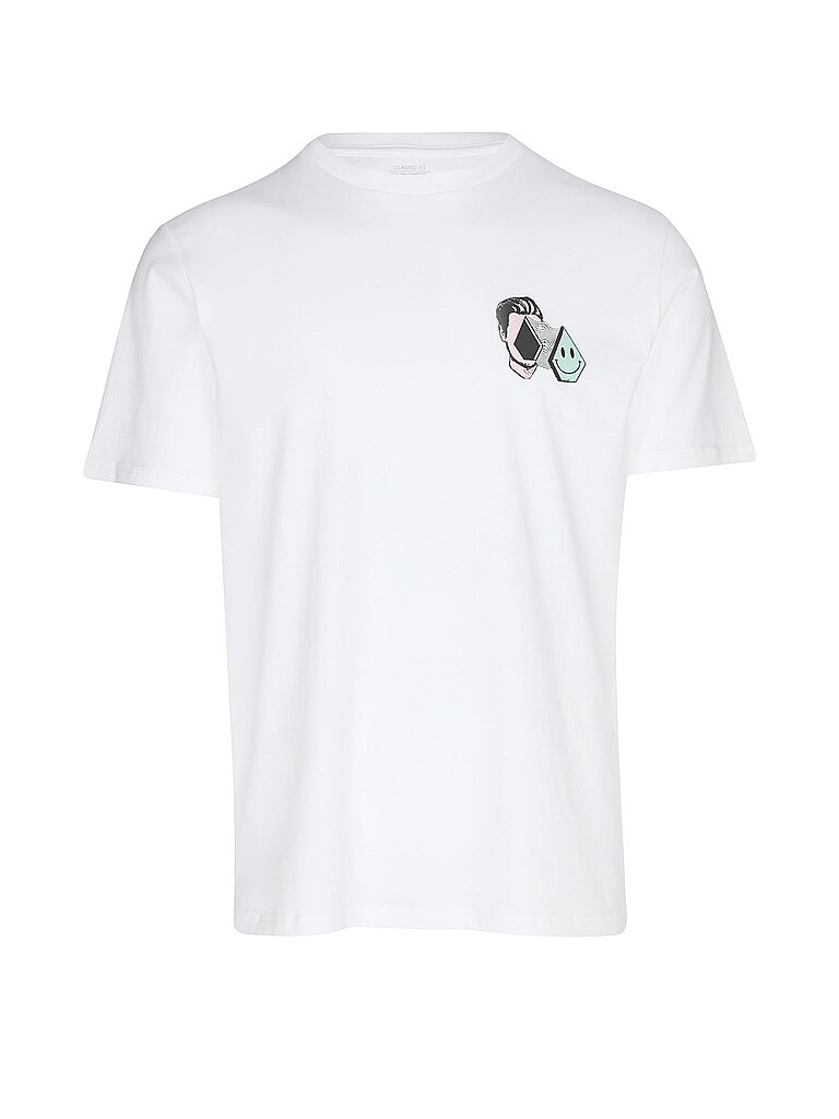 Volcom Beachshirt Aura BSC Classic Fit Baumwolle Weiss