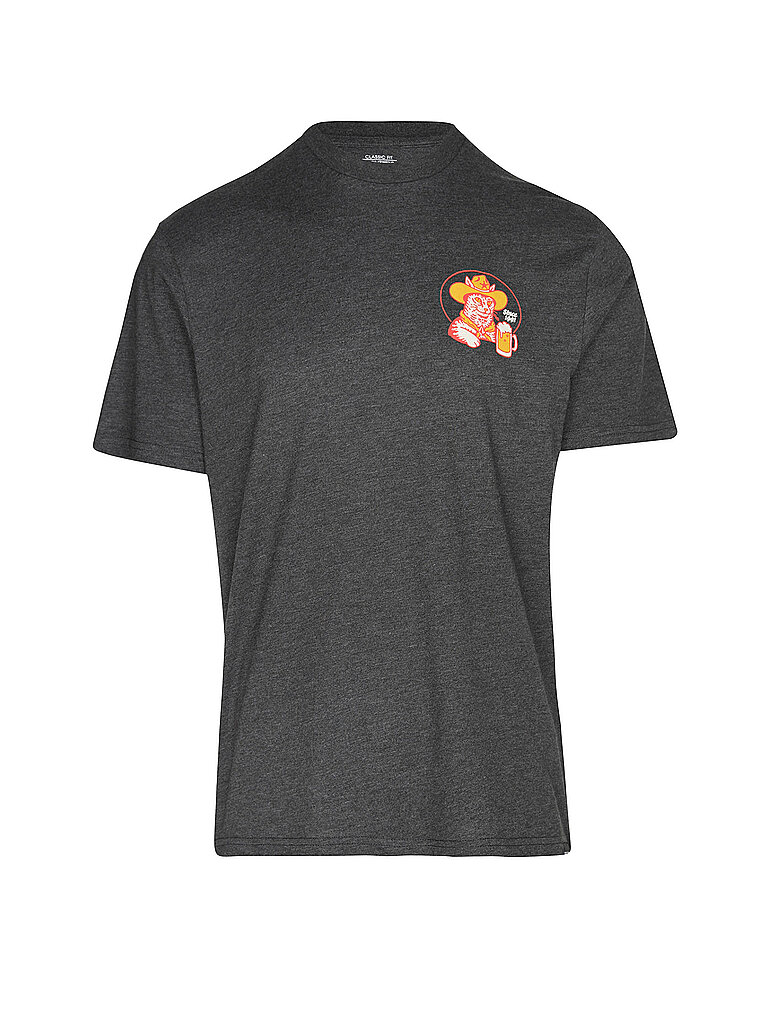 Volcom Beachshirt Classic Fit Rundhals Baumwolle-Polyester Grau