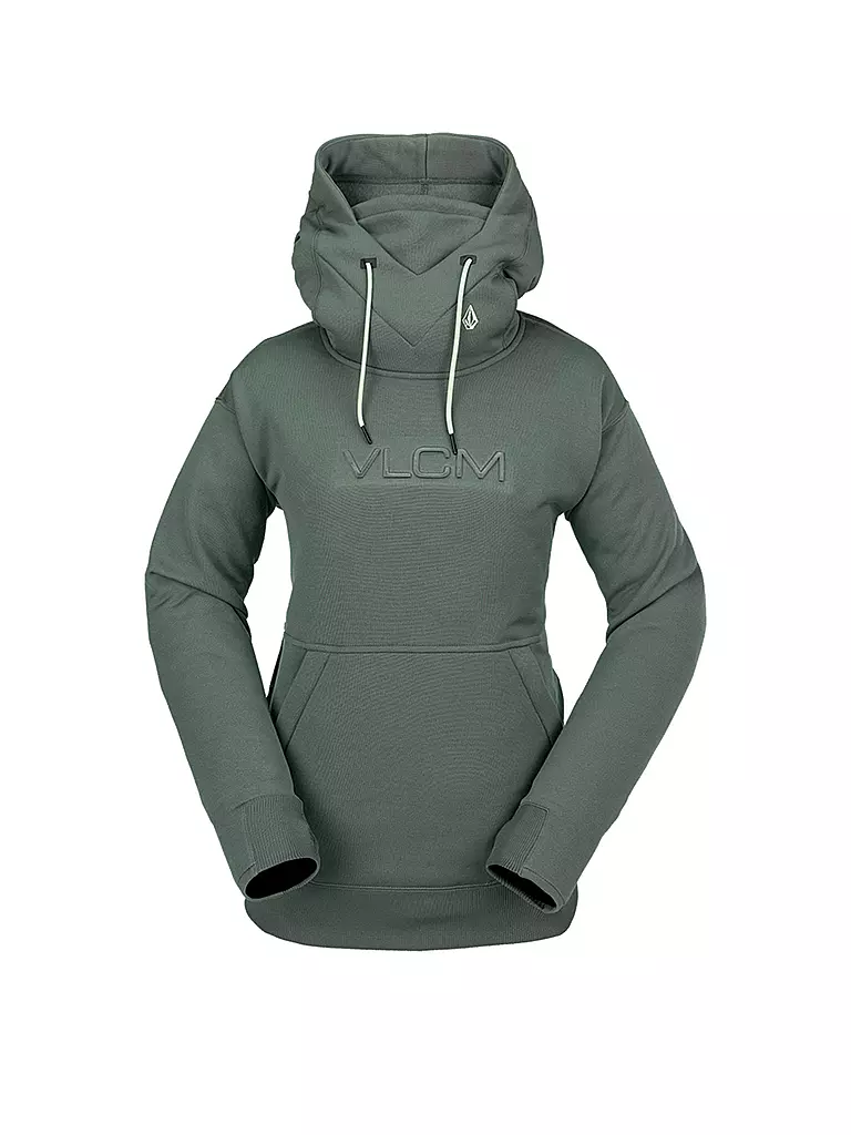 VOLCOM | Damen Snowboardsweater RIDING Hydro Hoodie | dunkelgrün