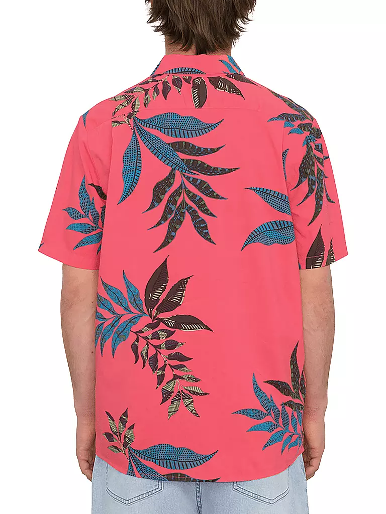 VOLCOM | Herren Beachhemd Paradiso Floral | koralle