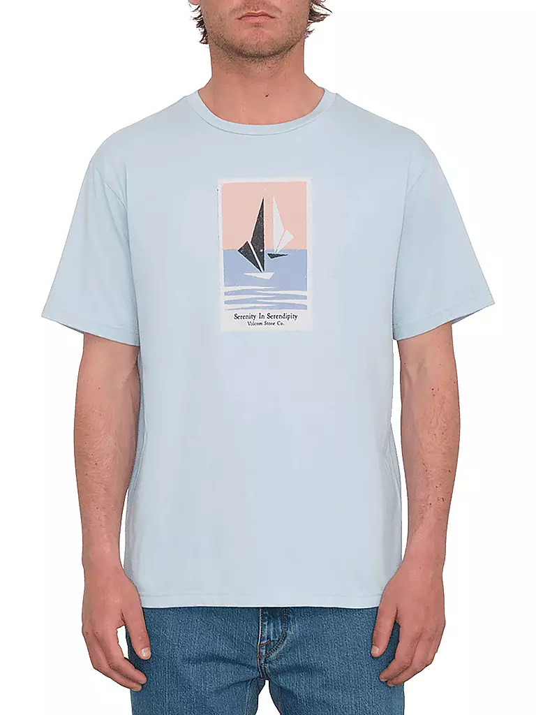 VOLCOM | Herren Beachshirt Catamaran HTH | hellblau
