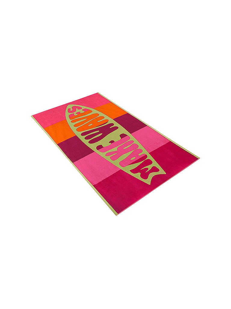 VOSSEN Badetuch Make Waves pink