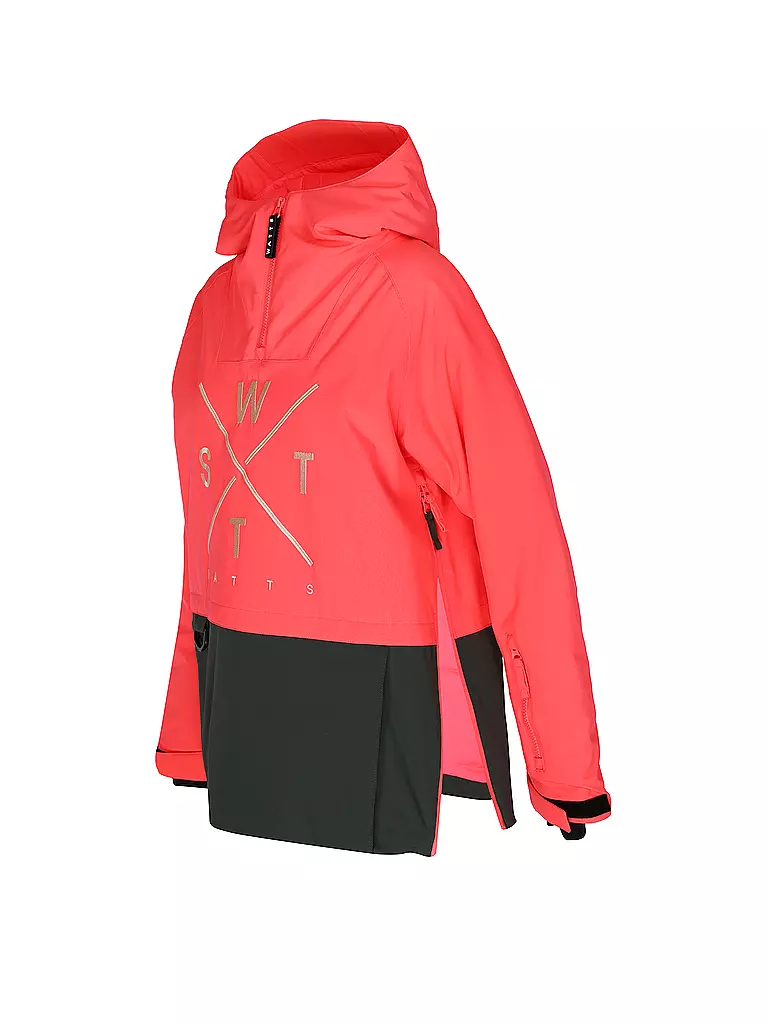 WATTS | Damen Ski Schlupfjacke Metodg | rot