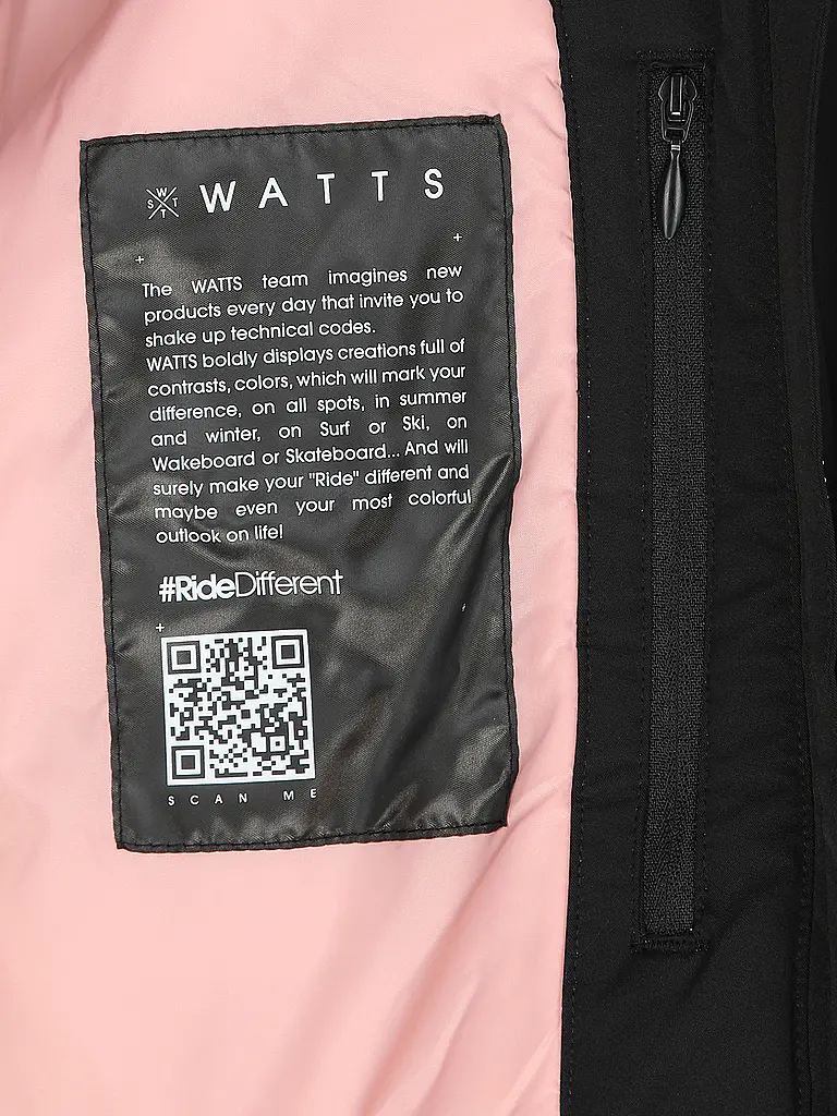 WATTS | Damen Skijacke X-Ice | Schwarz
