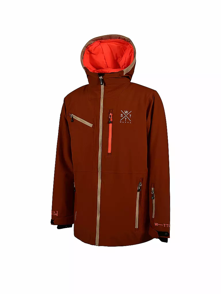 WATTS | Herren Skijacke Tech | braun