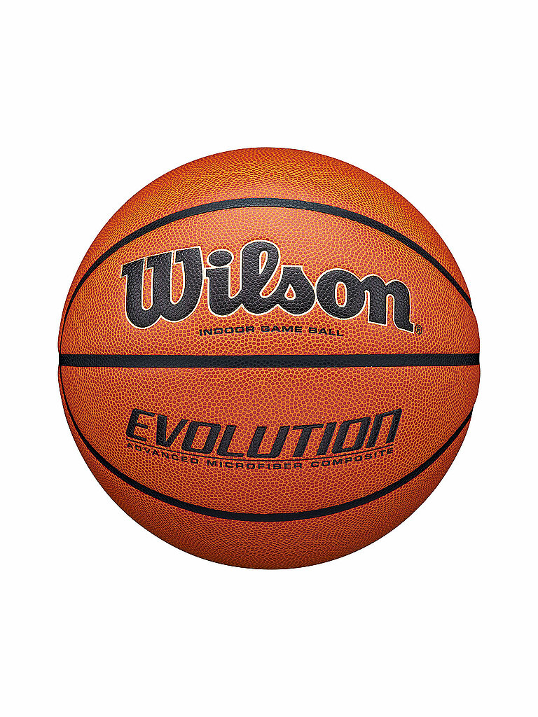WILSON Basketball Evolution Indoor Game Ball braun