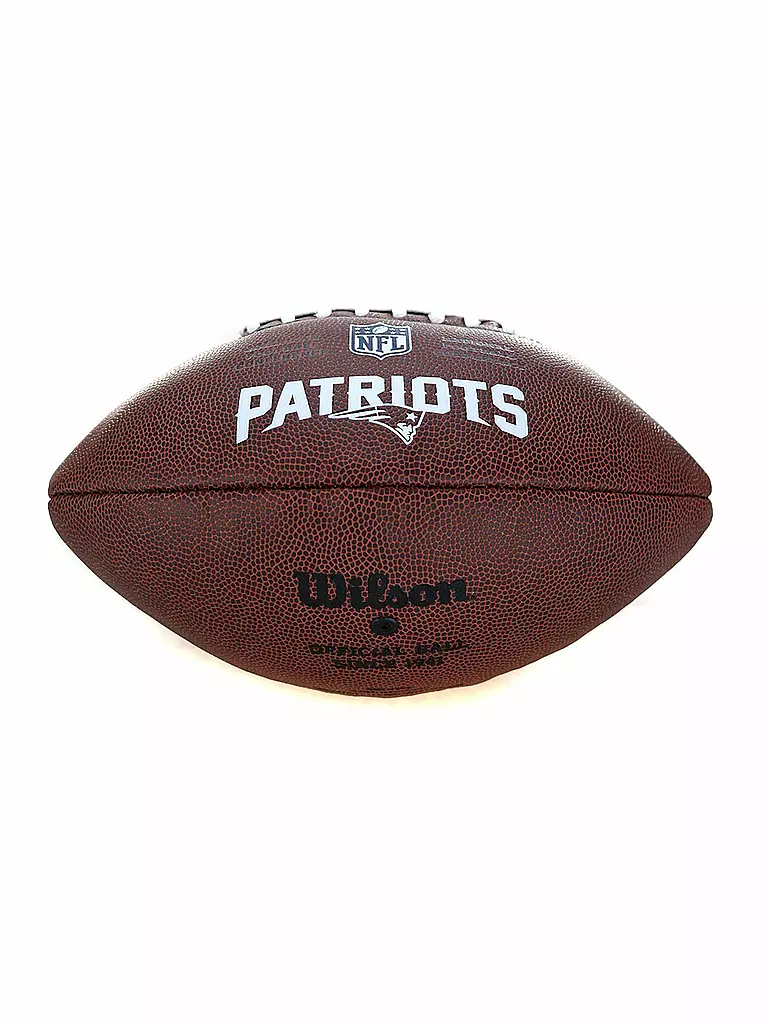 WILSON | American Football NFL Lizenzball New England Patriots | braun