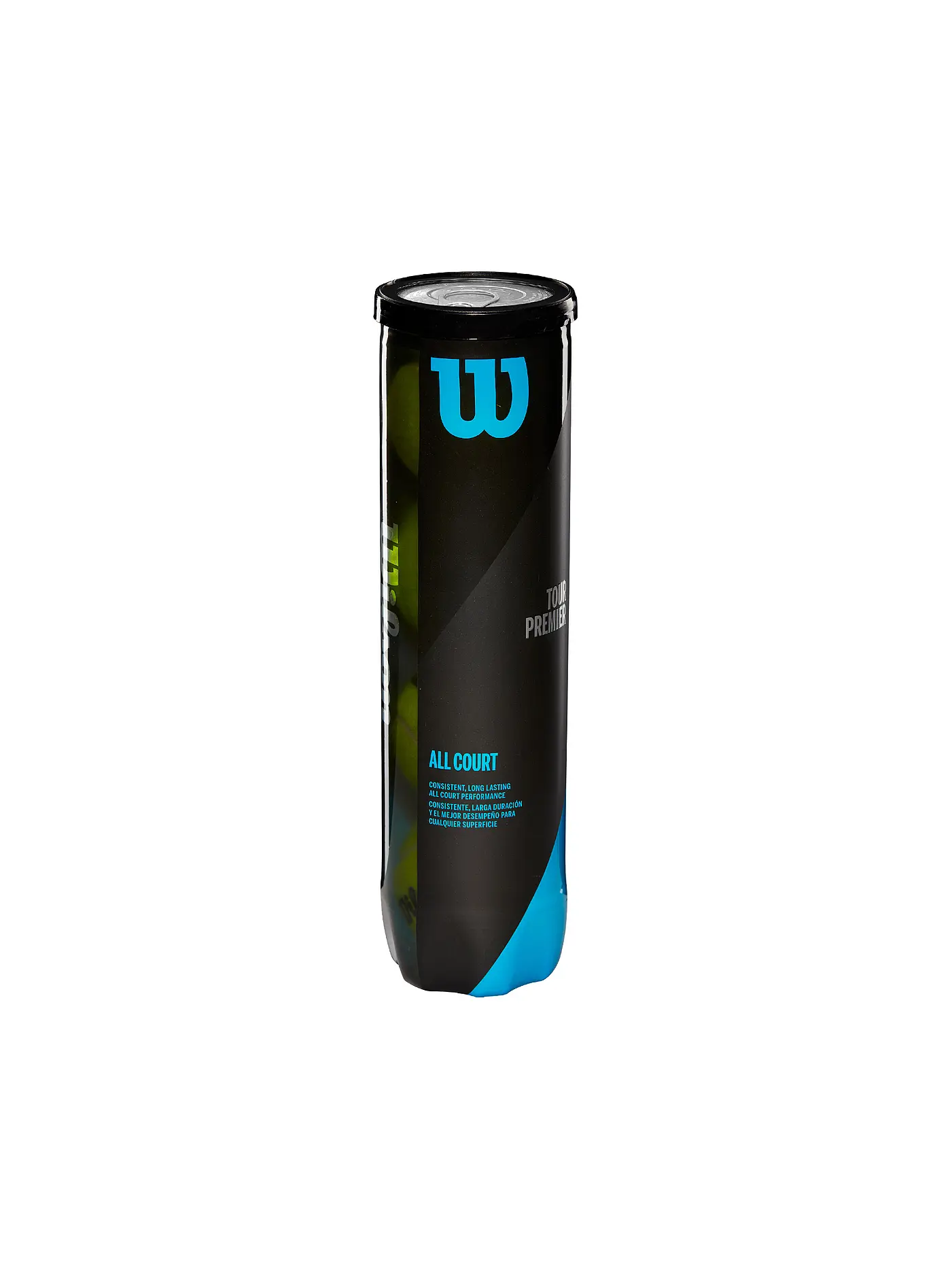 WILSON | Tennisbälle Tour Premier All Court 4er Dose | gelb