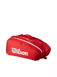 WILSON | Tennistasche Super Tour Red Collection 12er | rot