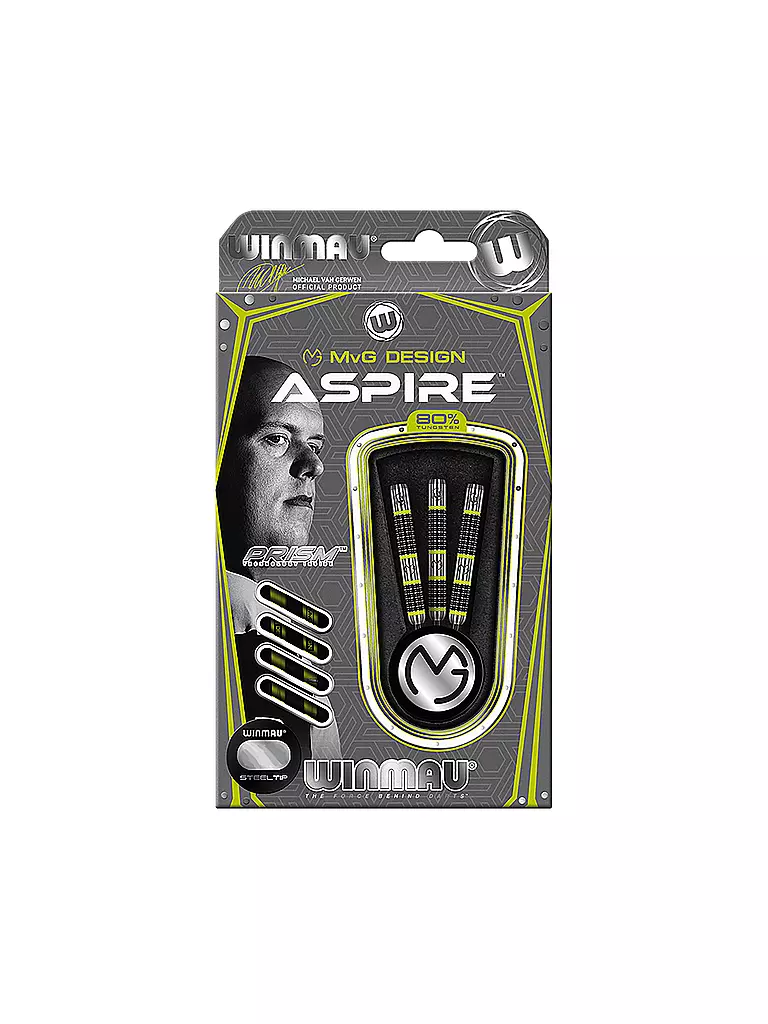 WINMAU | Steeldart-Pfeile MvG Aspire 23g | grün