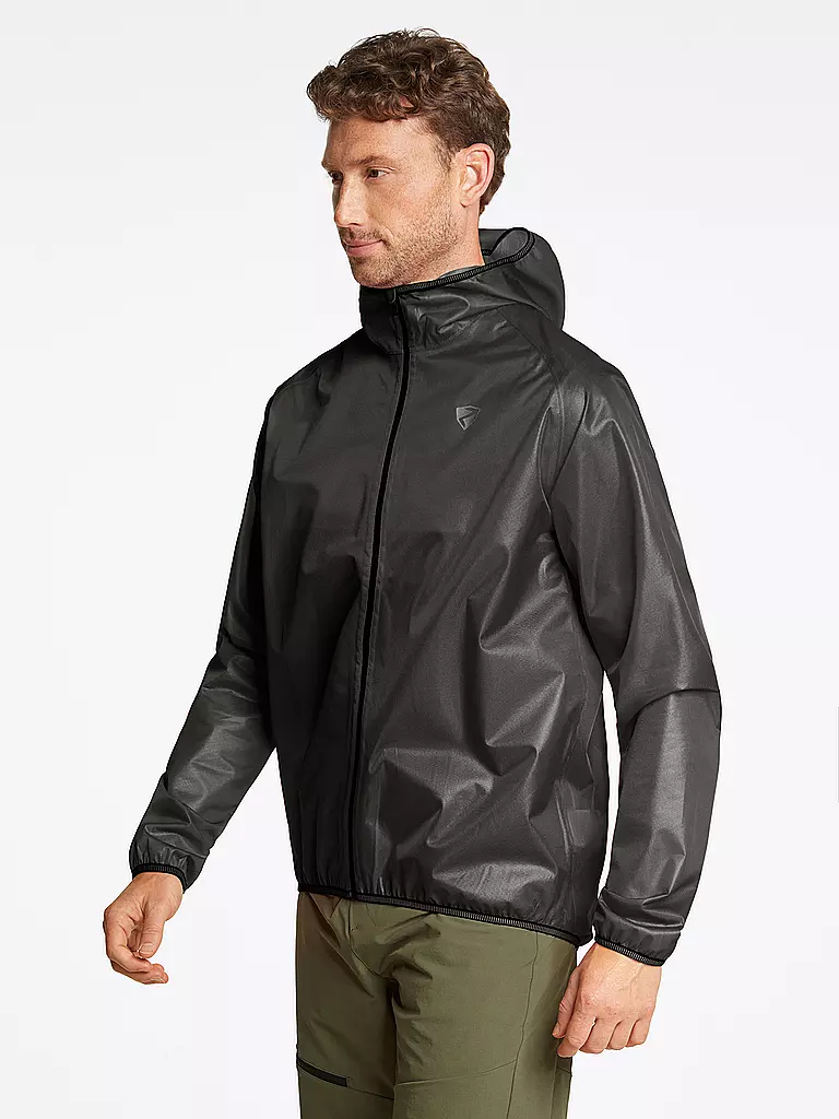 ZIENER | Herren Rad Regenjacke Natius | schwarz